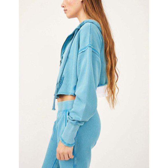 🎉LAST CHANCE🎉 NWT FP Movement Body Language Hoodie / Ocean Horizon - Picture 2 of 10